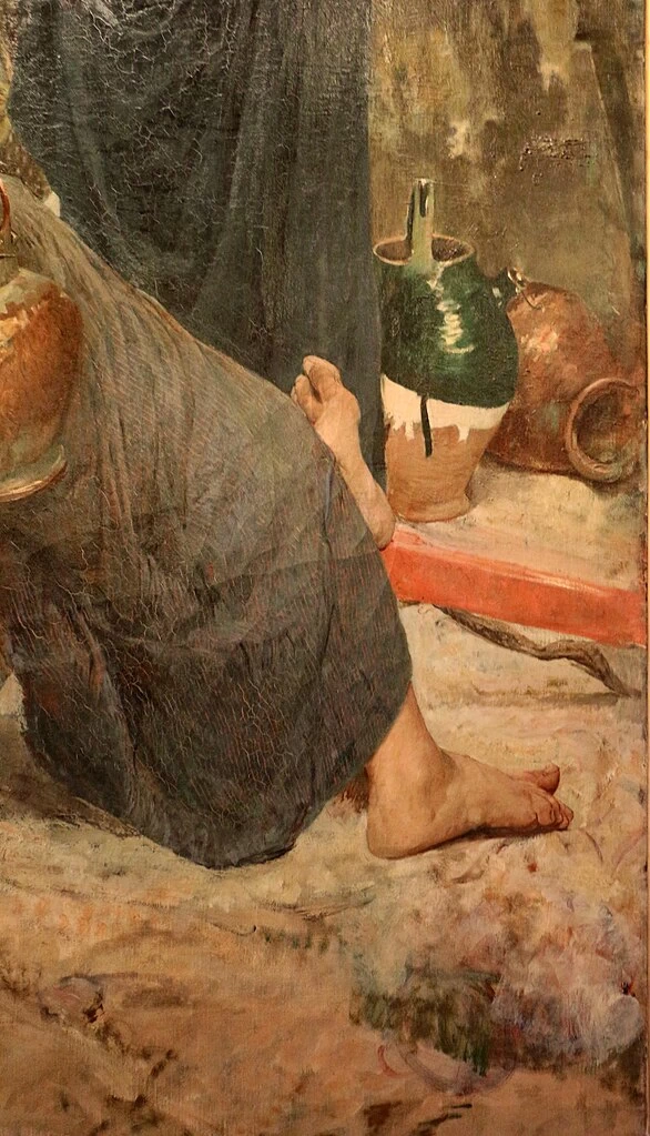 Alla fontana - Galleria degli Uffizi, Firenze, dettaglio 2